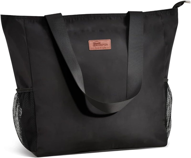 Buringer Large Waterproof Beach Bag for Women Sandproof Tote Bag with Zipper and Pockets Pool Bag for Travel Gym Vacation - Image 1